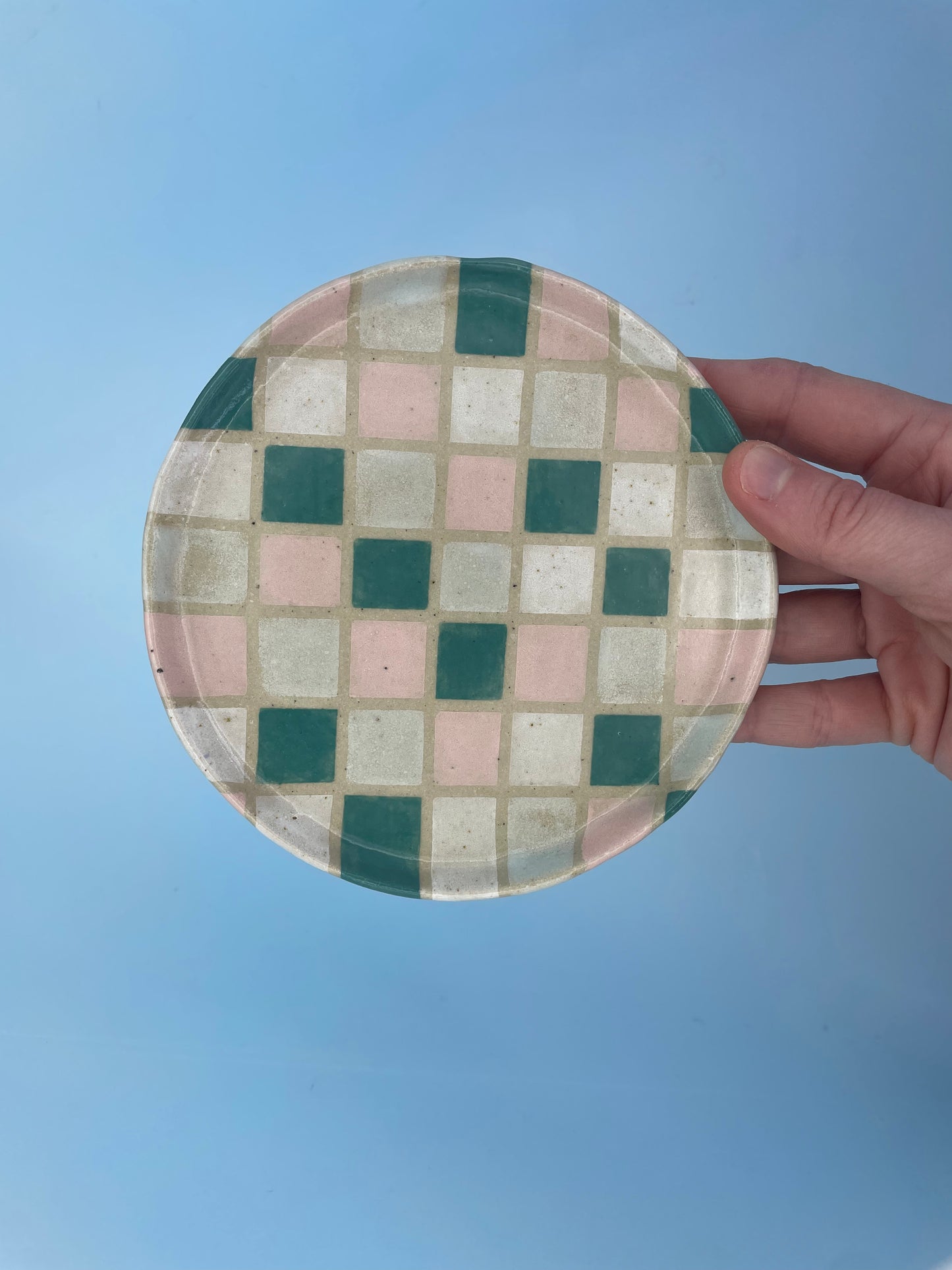 Bubblegum Tile Dessert Plate