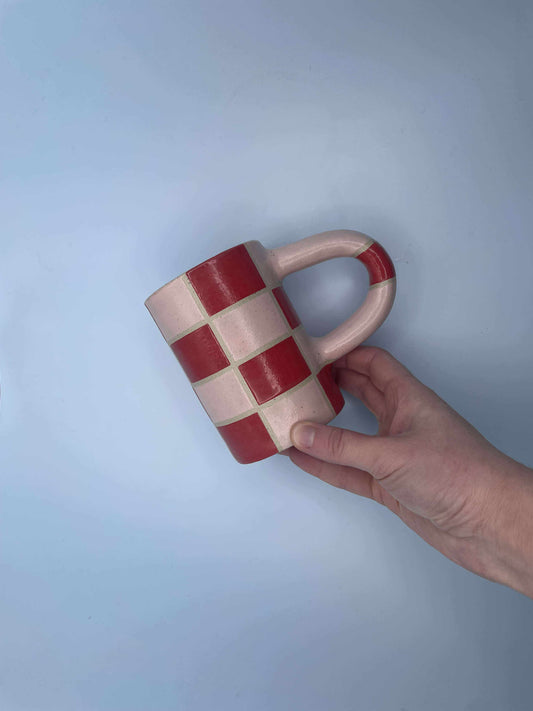 Cherry Grid Mug