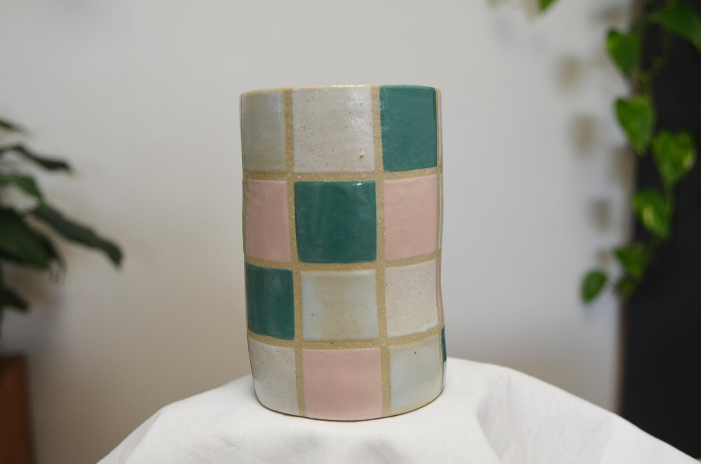 Bubblegum Grid Mug (Discounted)