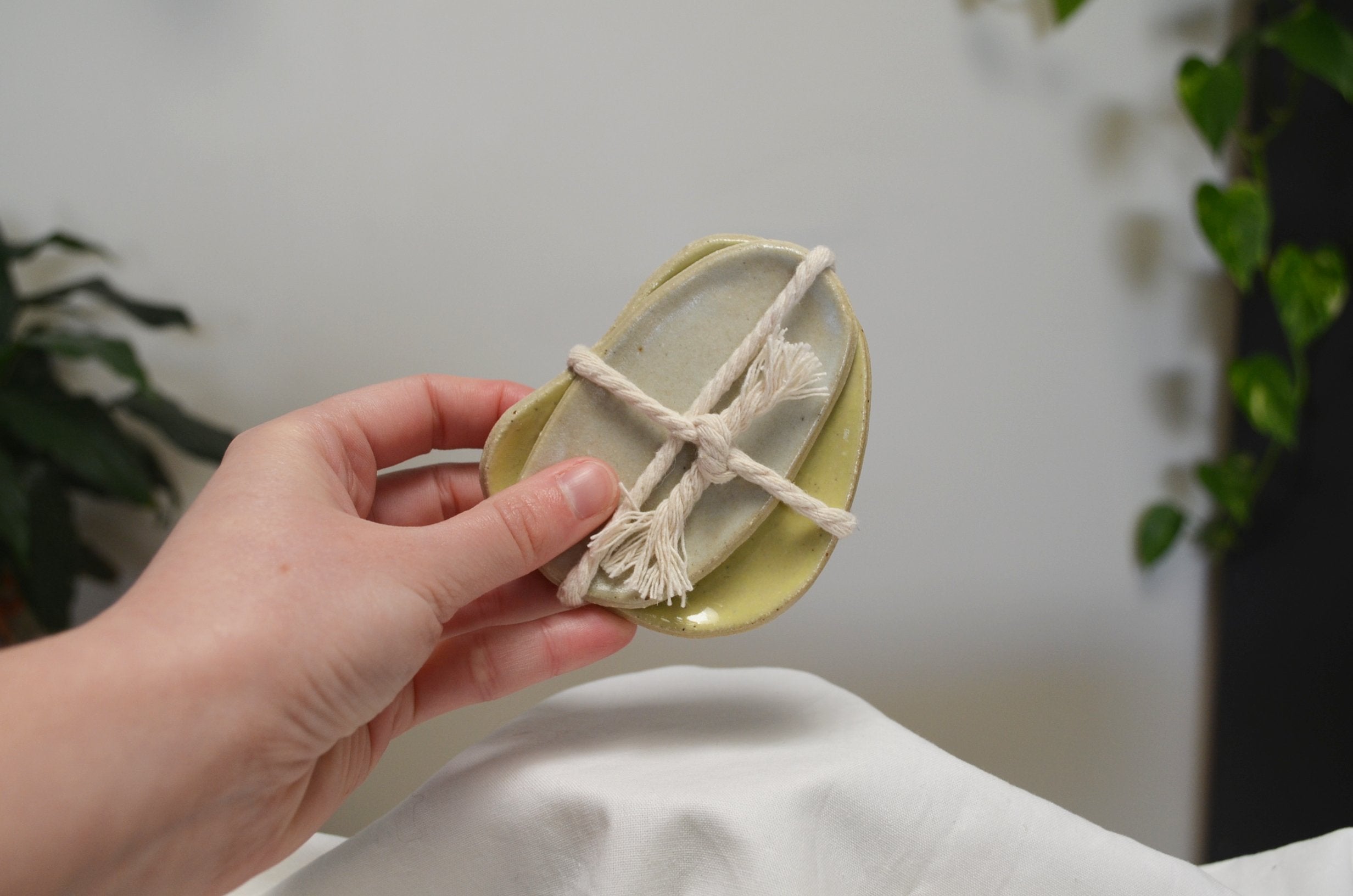 Marshmallow & Lemon Trinket Tray Bundle (Set of 2)