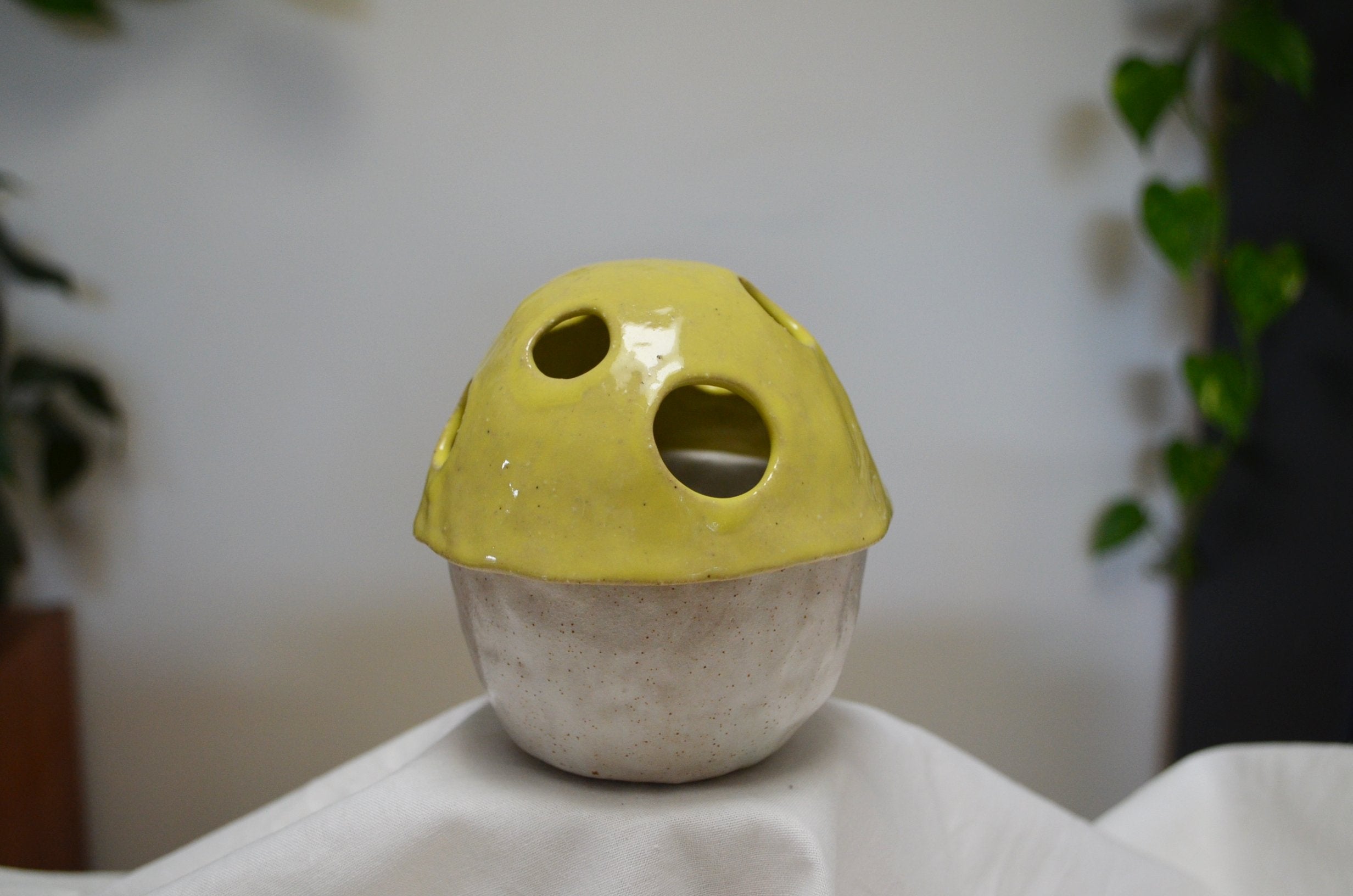 Lemon Mushroom Tealight Holder
