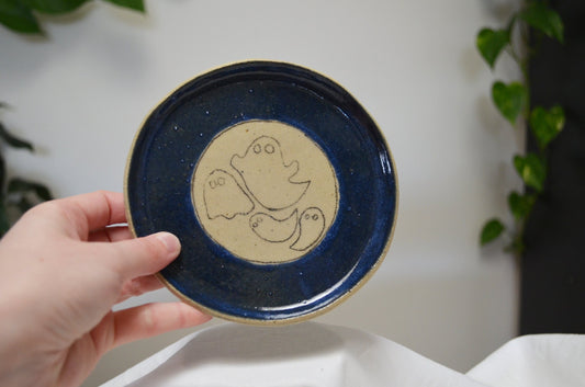 Ghostie Blueberry Dessert Plate