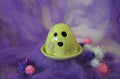 Yellow Polka Dot Ghostie with Incense Dish 2