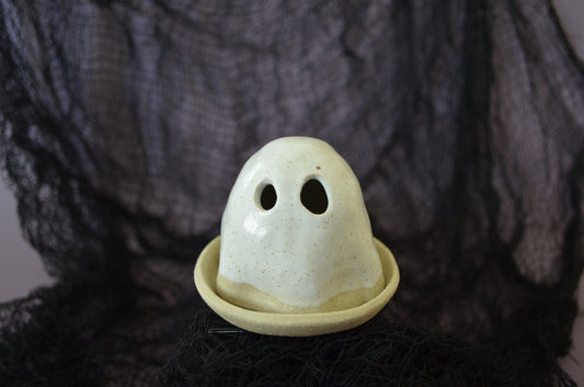 Speckled White Classic Ghostie with Incense Dish 2