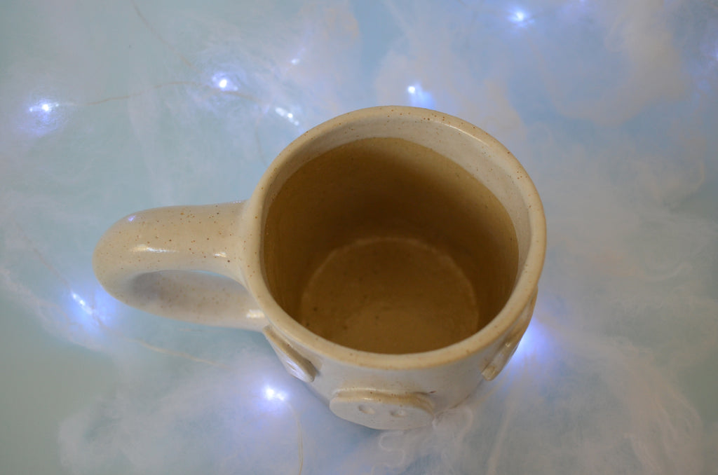 Speckled White Ghostie Mug 1