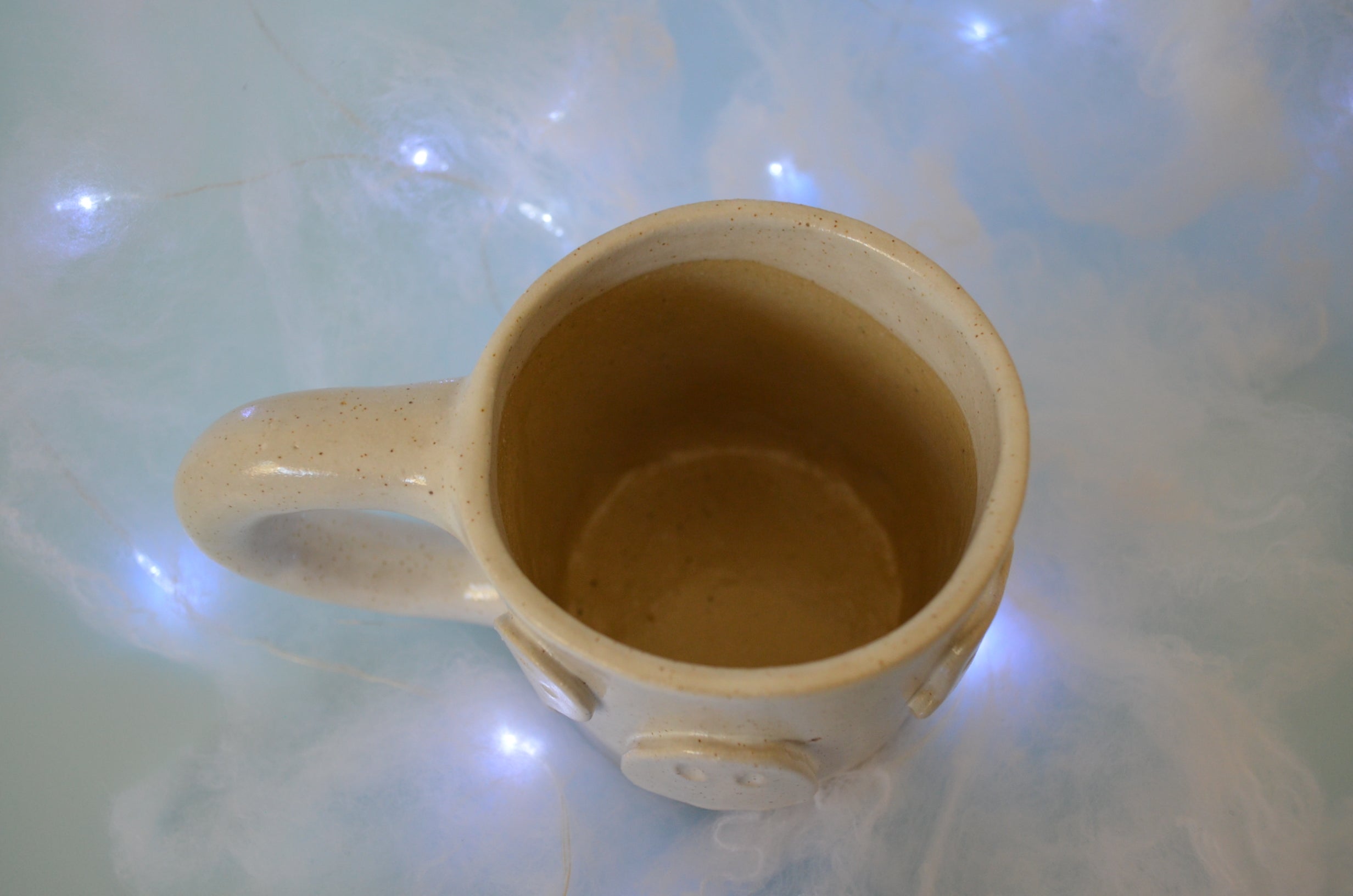 Speckled White Ghostie Mug 1