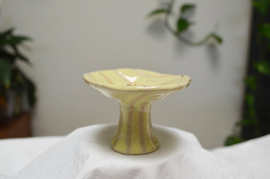 Lemon Stripey Mushroom Jewellery Holder