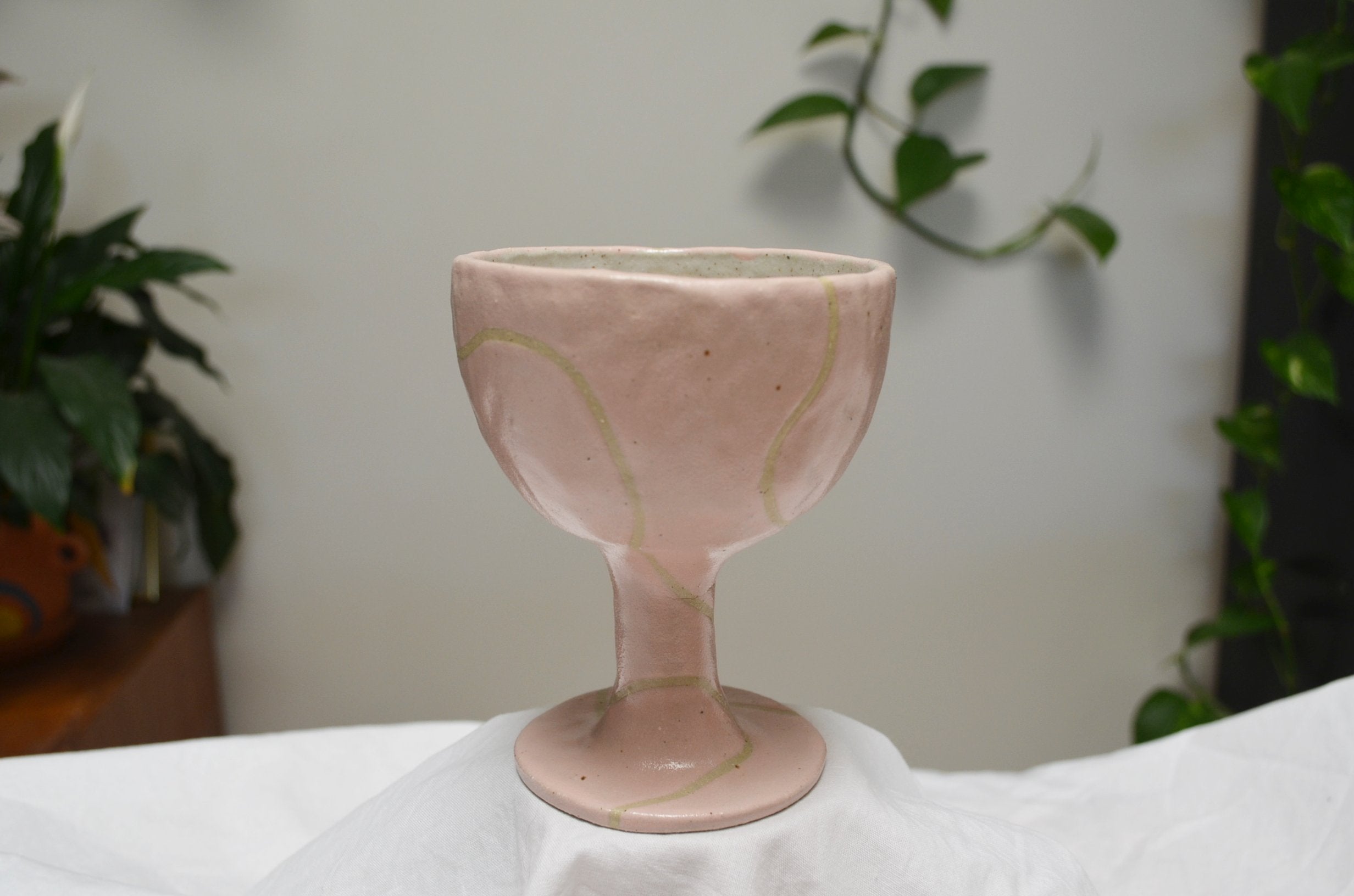 Fairy Floss Wavy Goblet