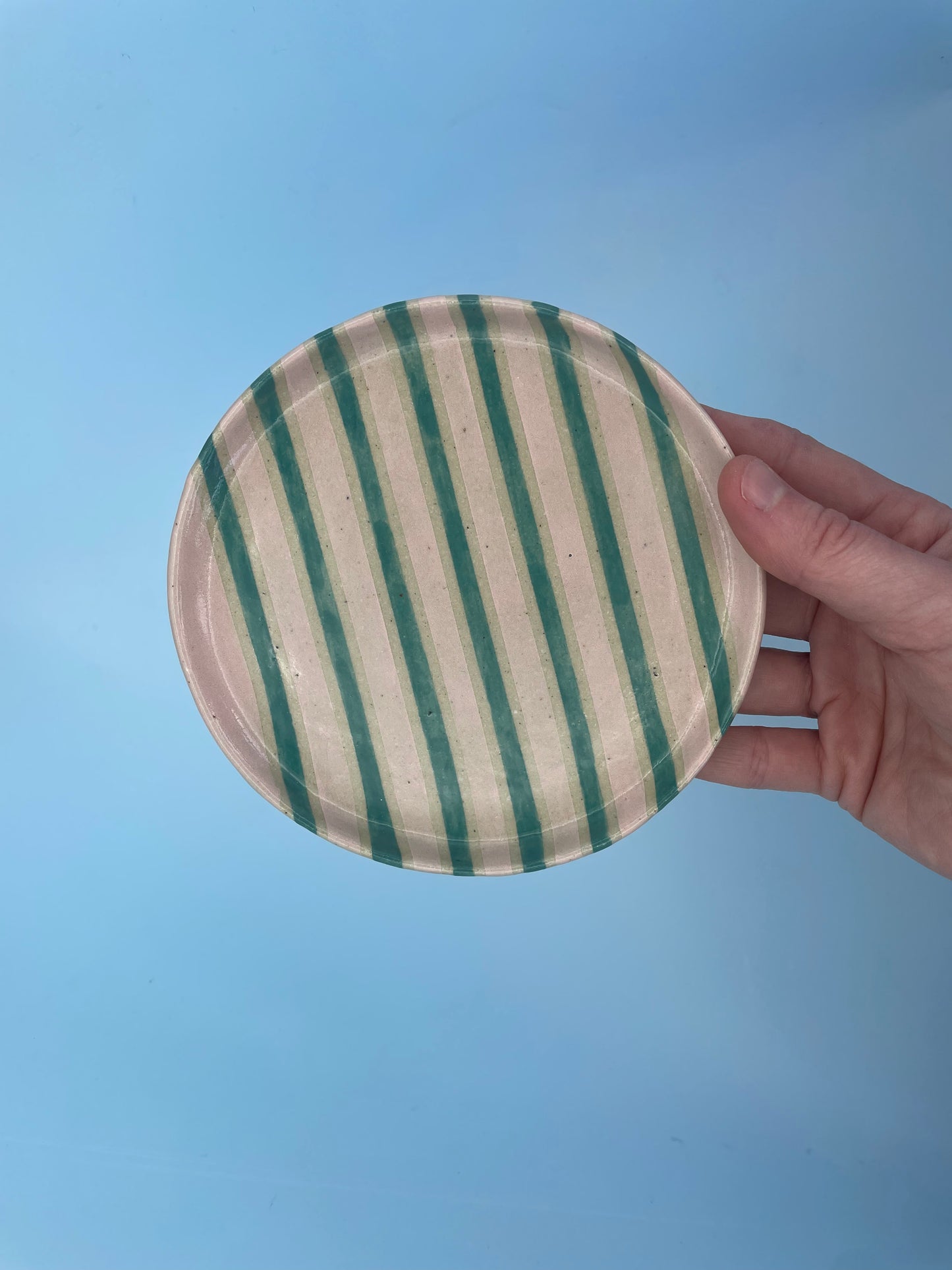 Bubblegum Stripes Dessert Plate