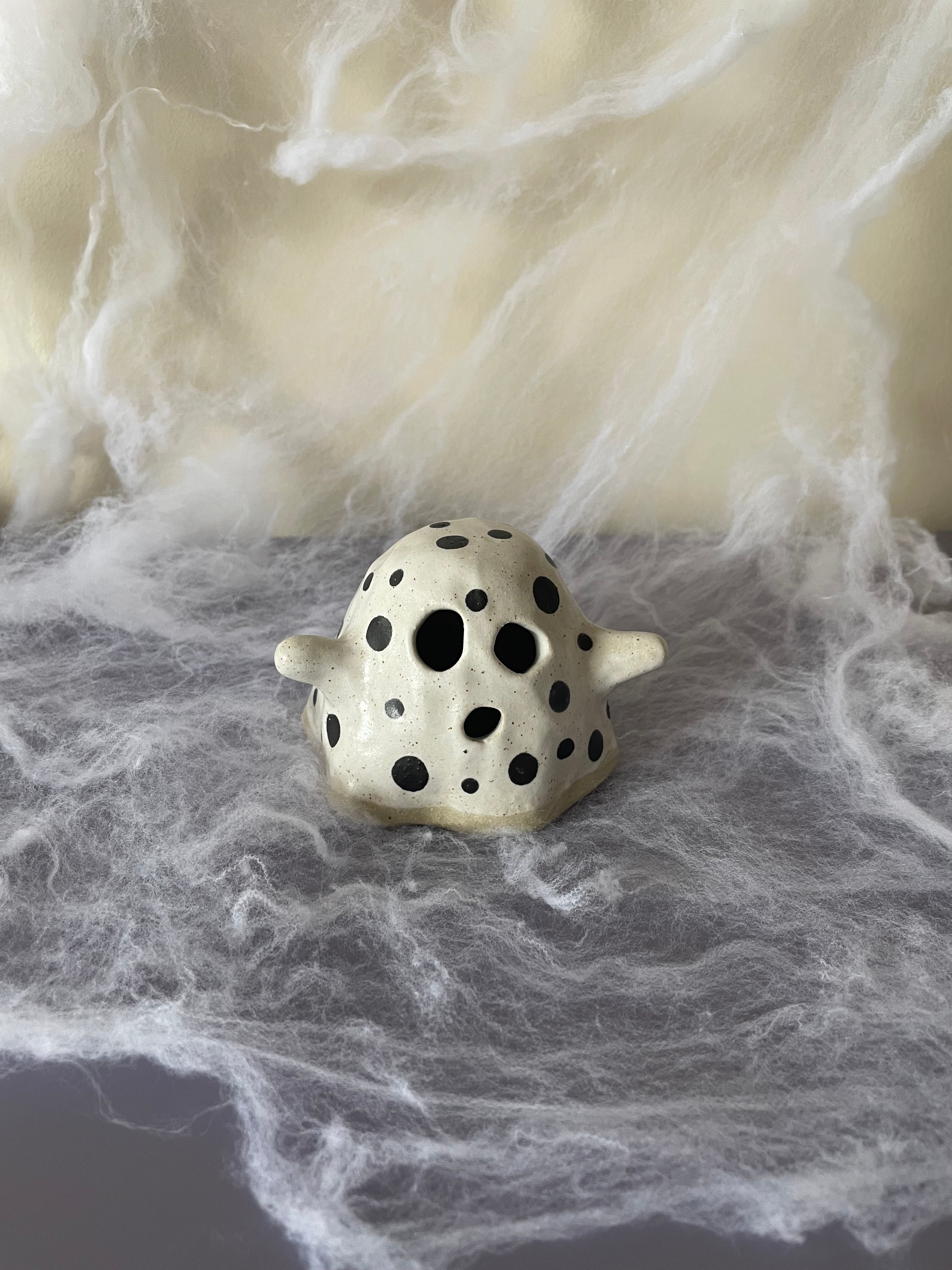 Polka Dot Ghost Figurine