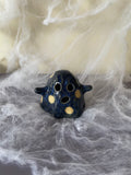 Blue Polka Dot Ghost Figurine