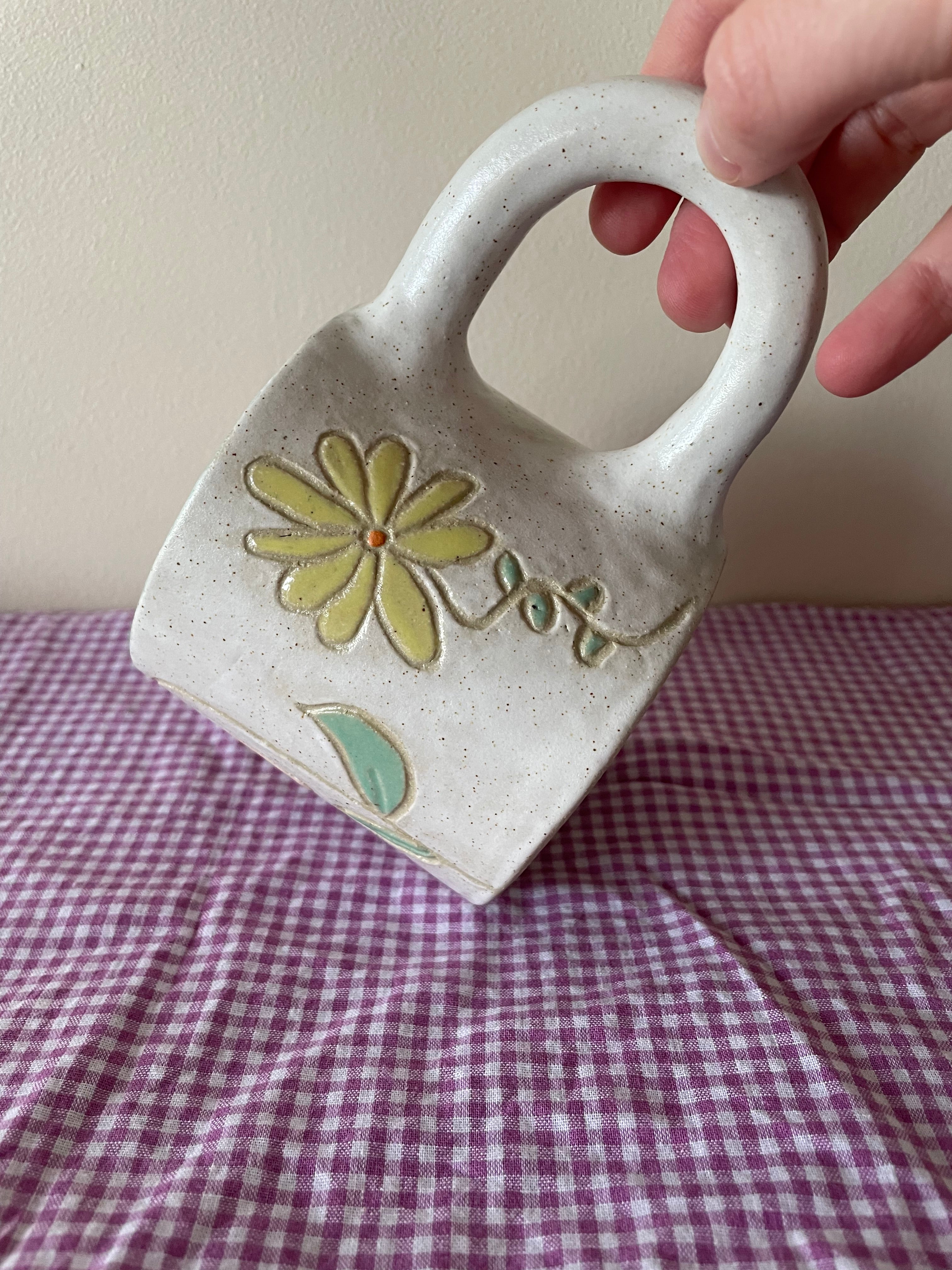 Carved Flower Mug