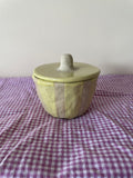 Lemon Stripe Trinket Jar (Discounted)
