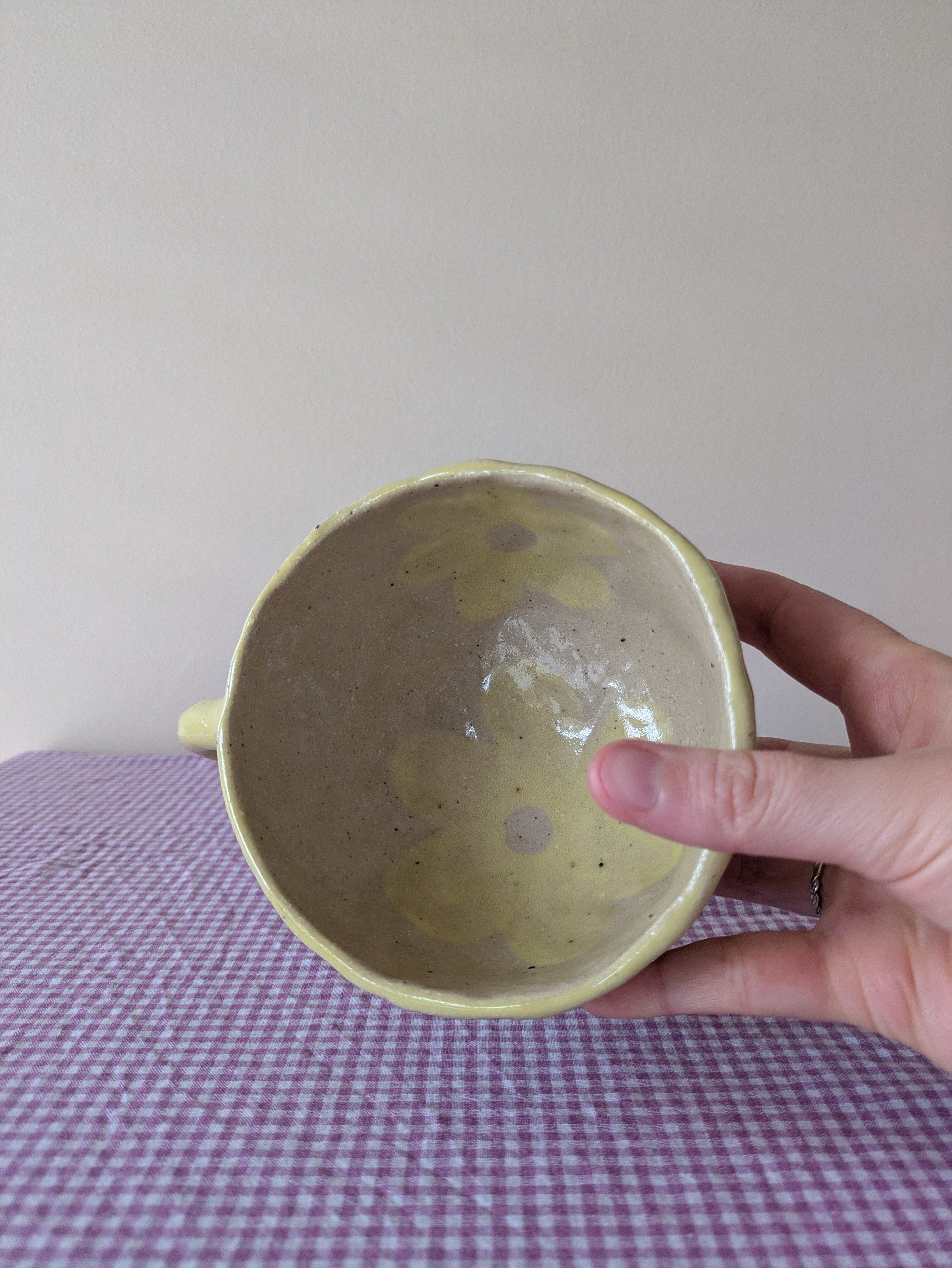 Yellow Flower Pinch Mug