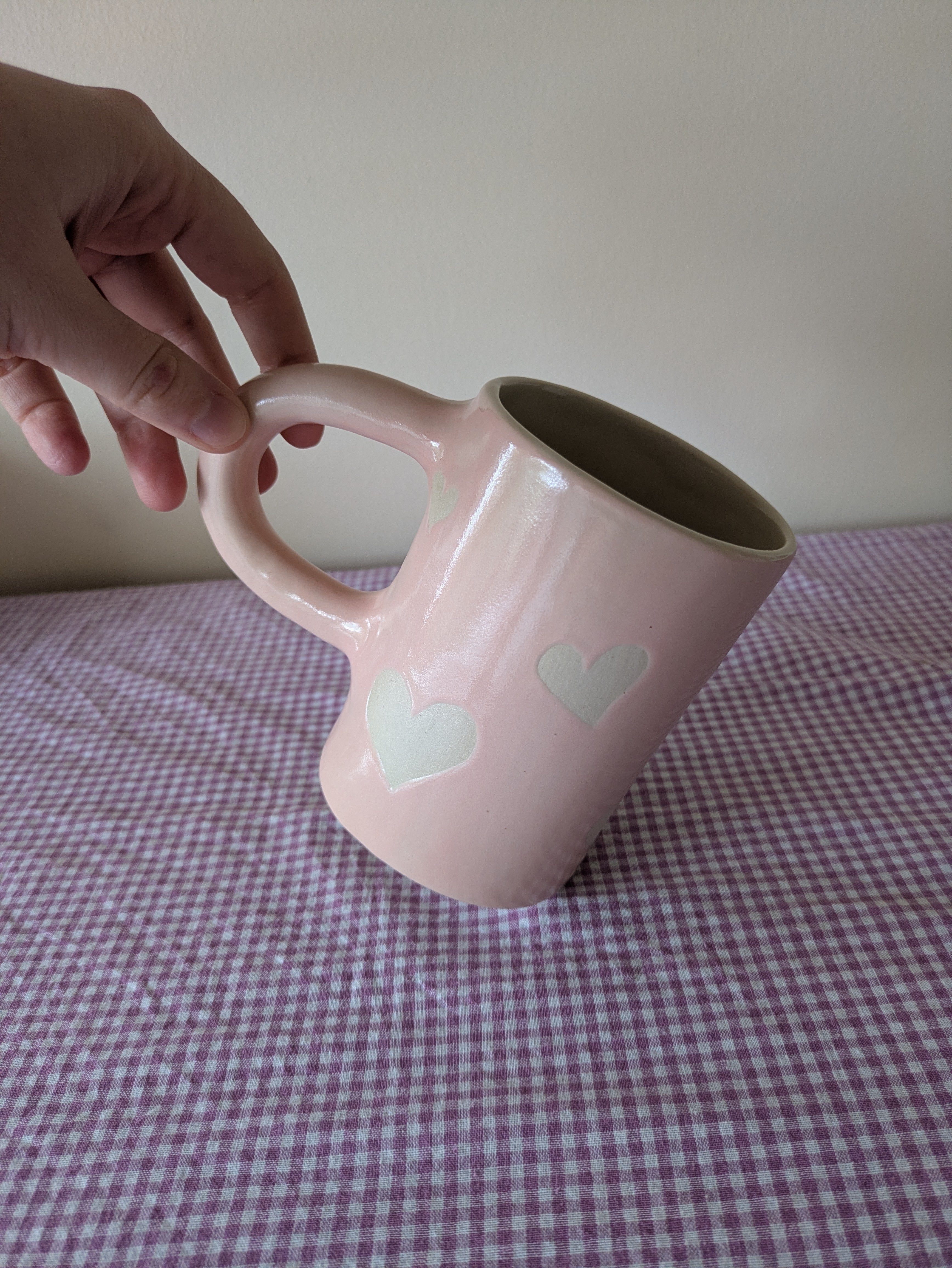 Pink Hearts Mug