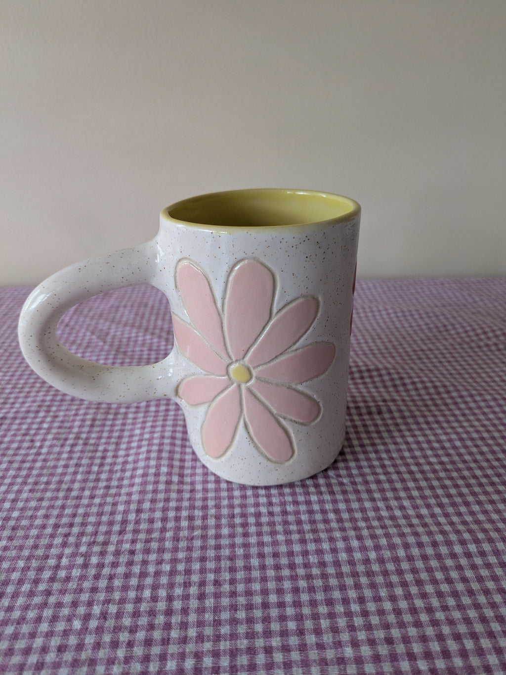 Carved Flower Mug