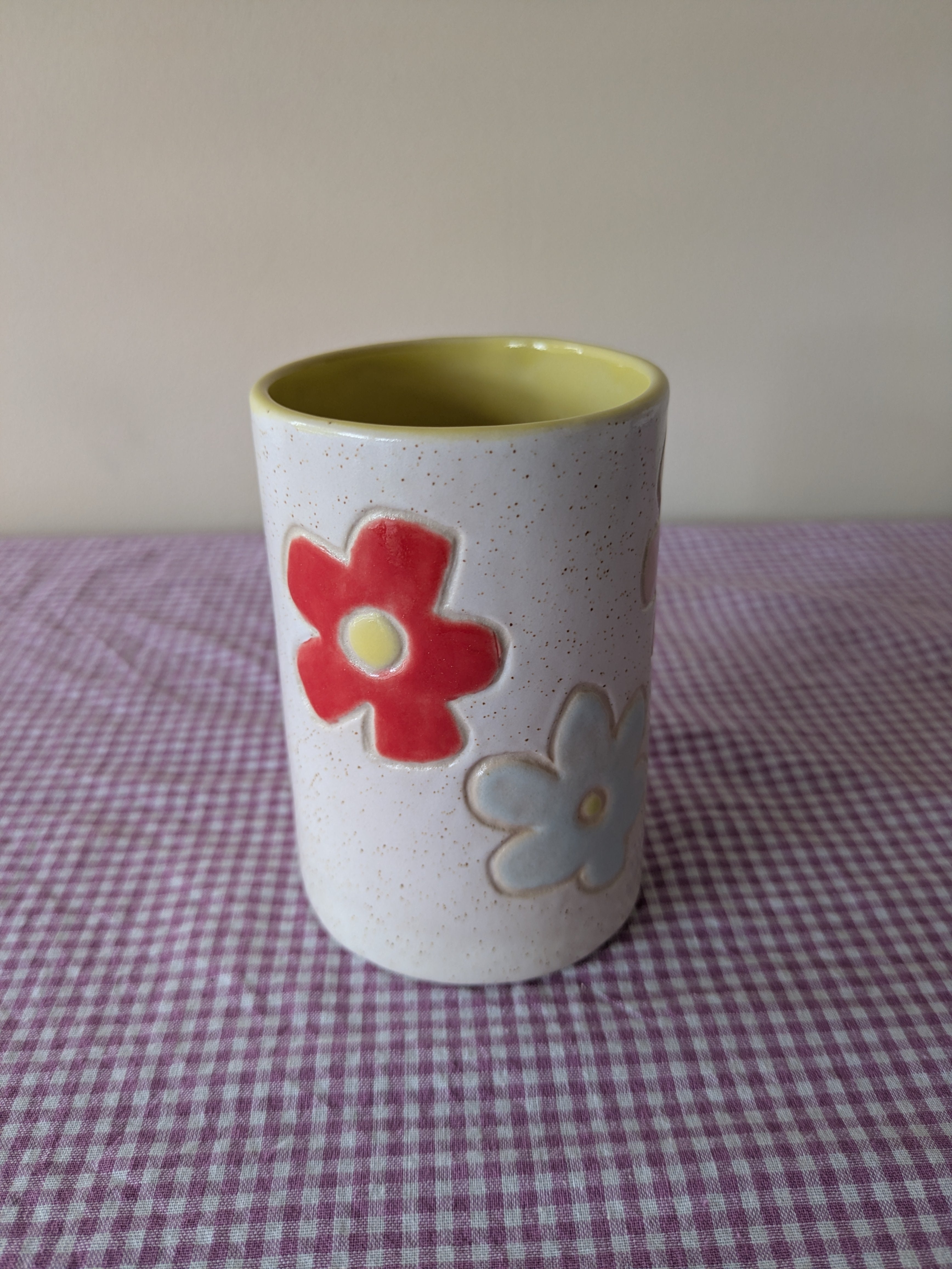Carved Flower Mug