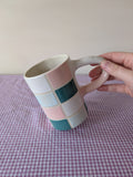 Bubblegum Grid Mug