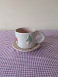 Baby Pink Mushroom Tea Set