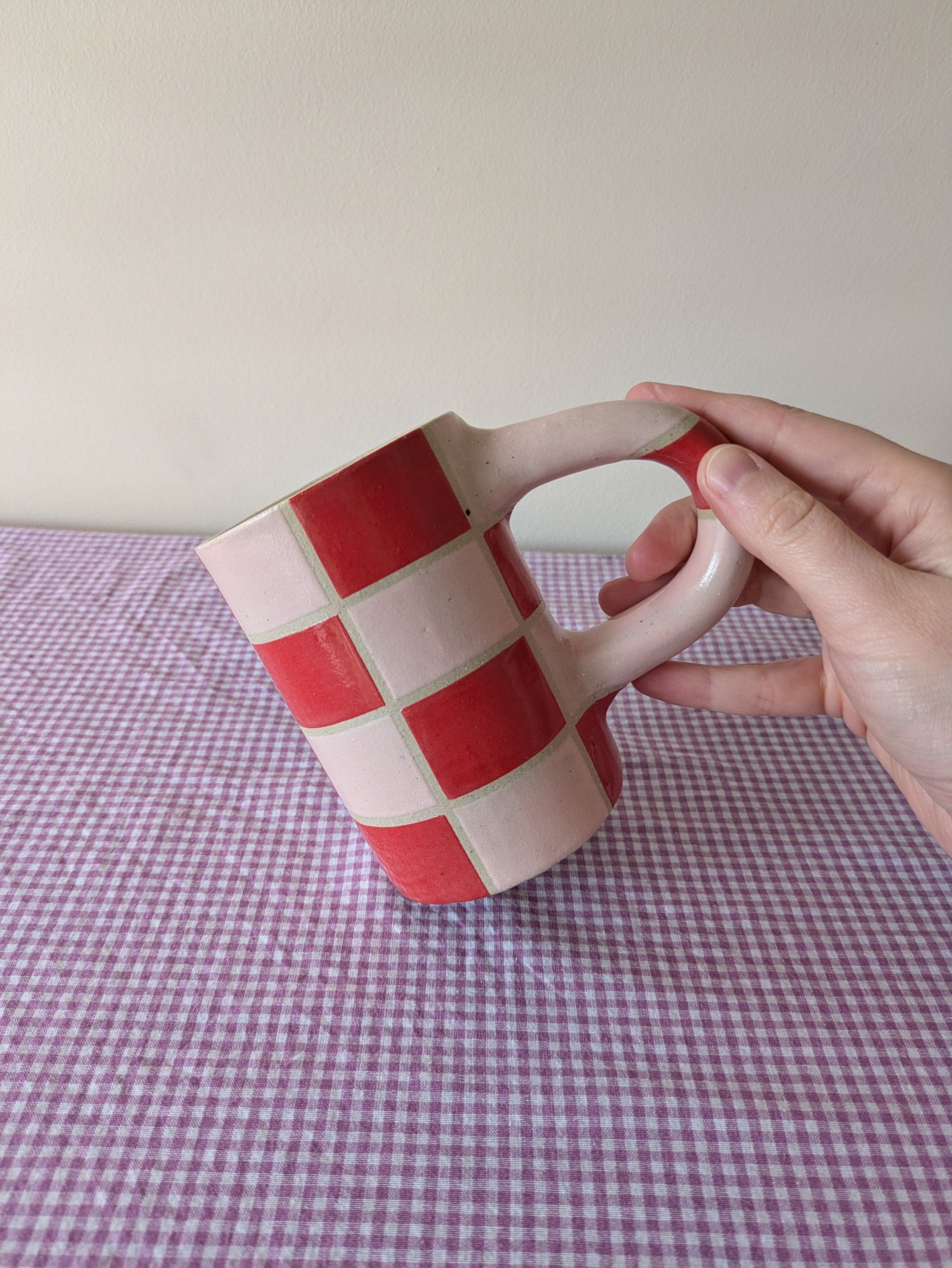 Cherry Grid Mug