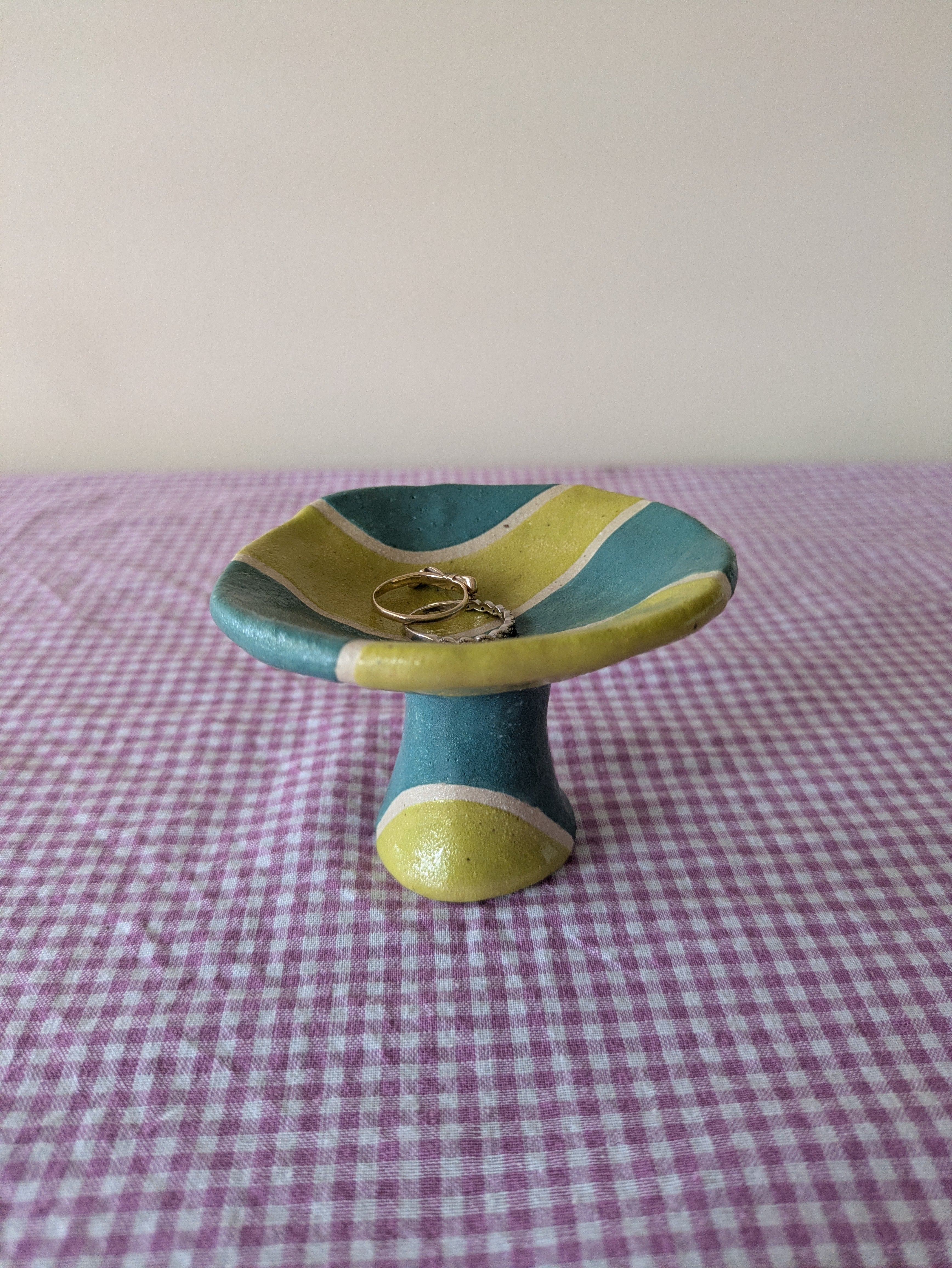 Green Apple Mushroom Jewellery Tray
