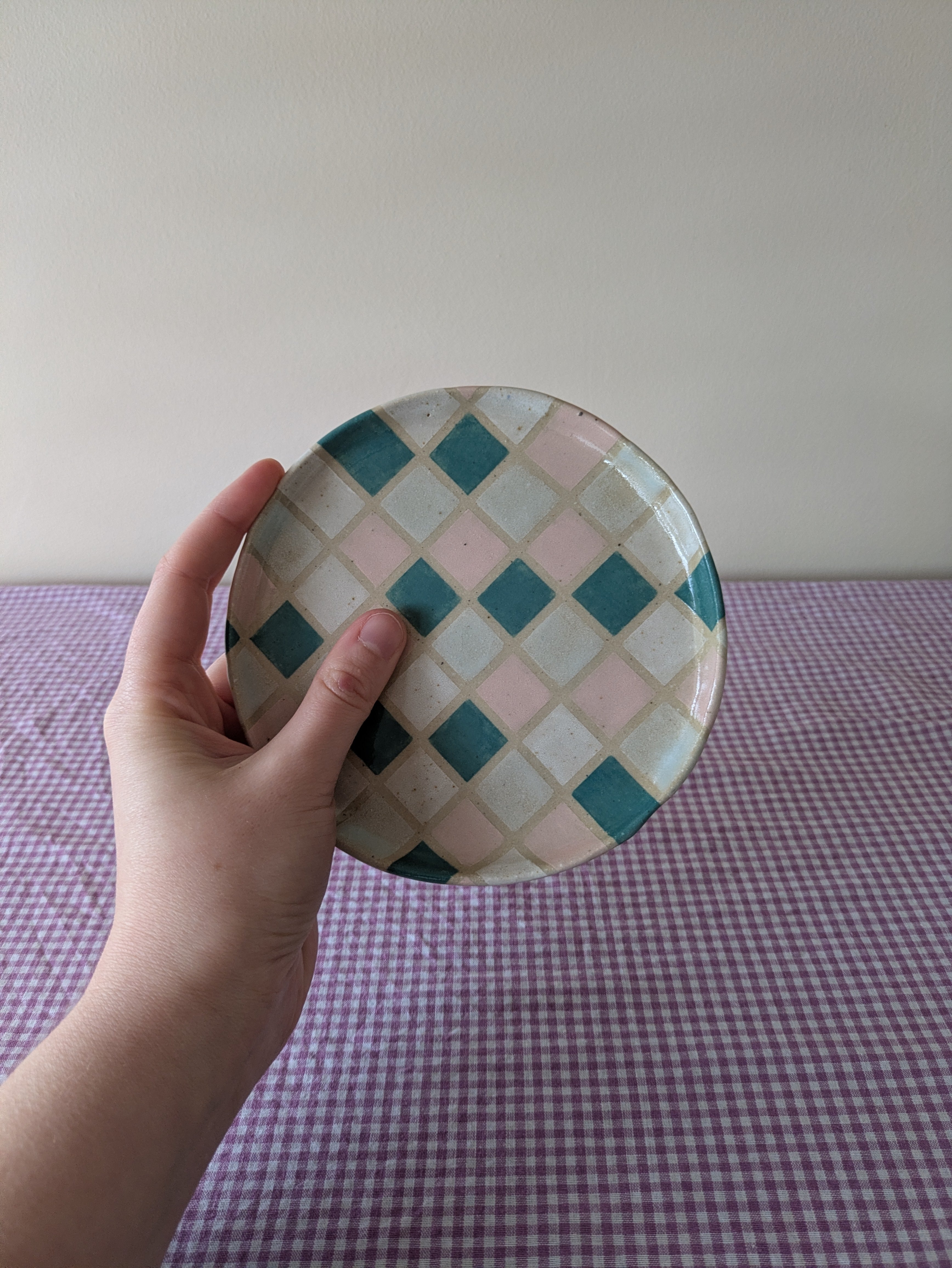 Bubblegum Tile Dessert Plate
