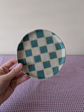 Minty Tile Dessert Plate