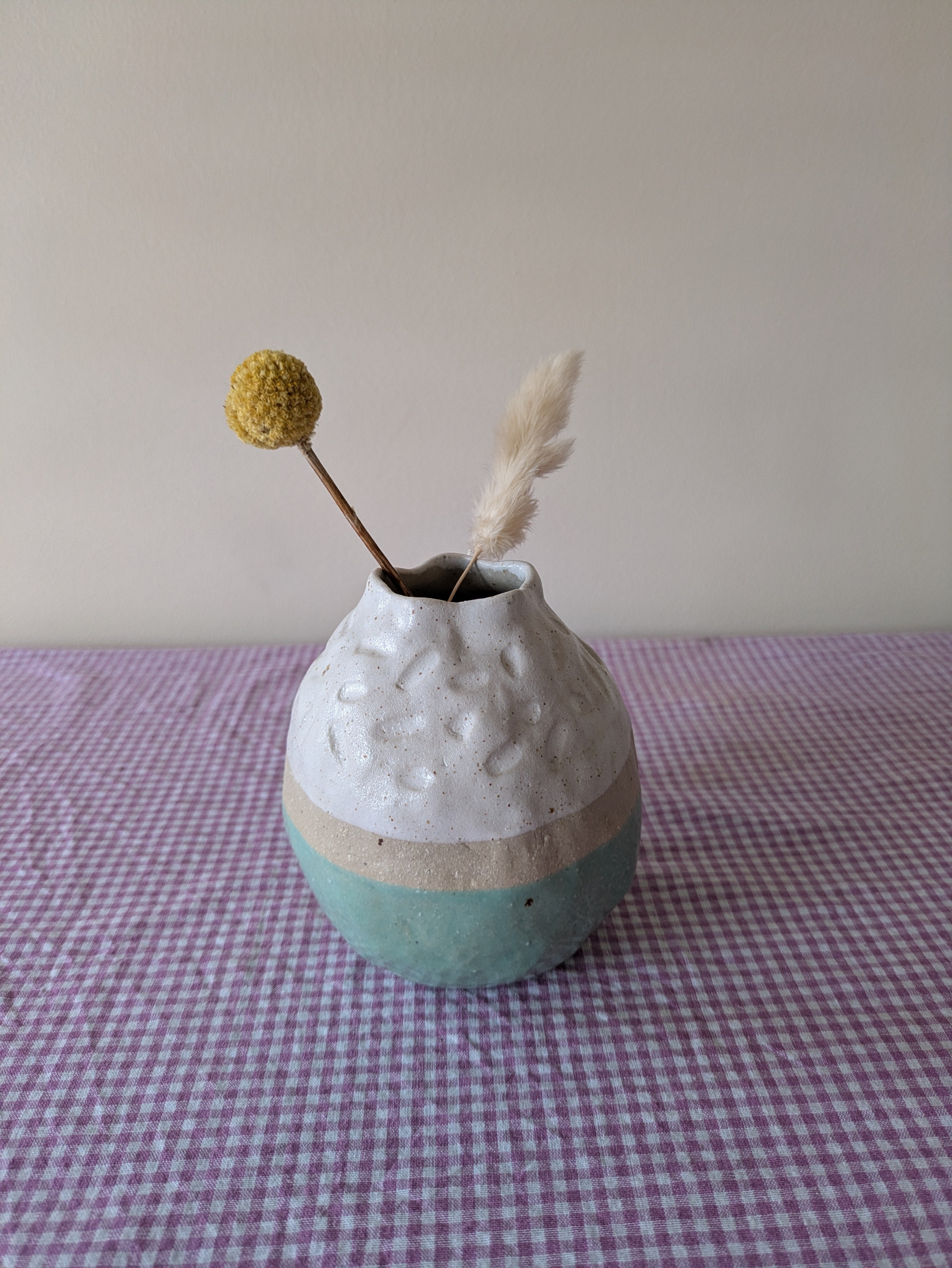 Vanilla Pistachio Mini Vase