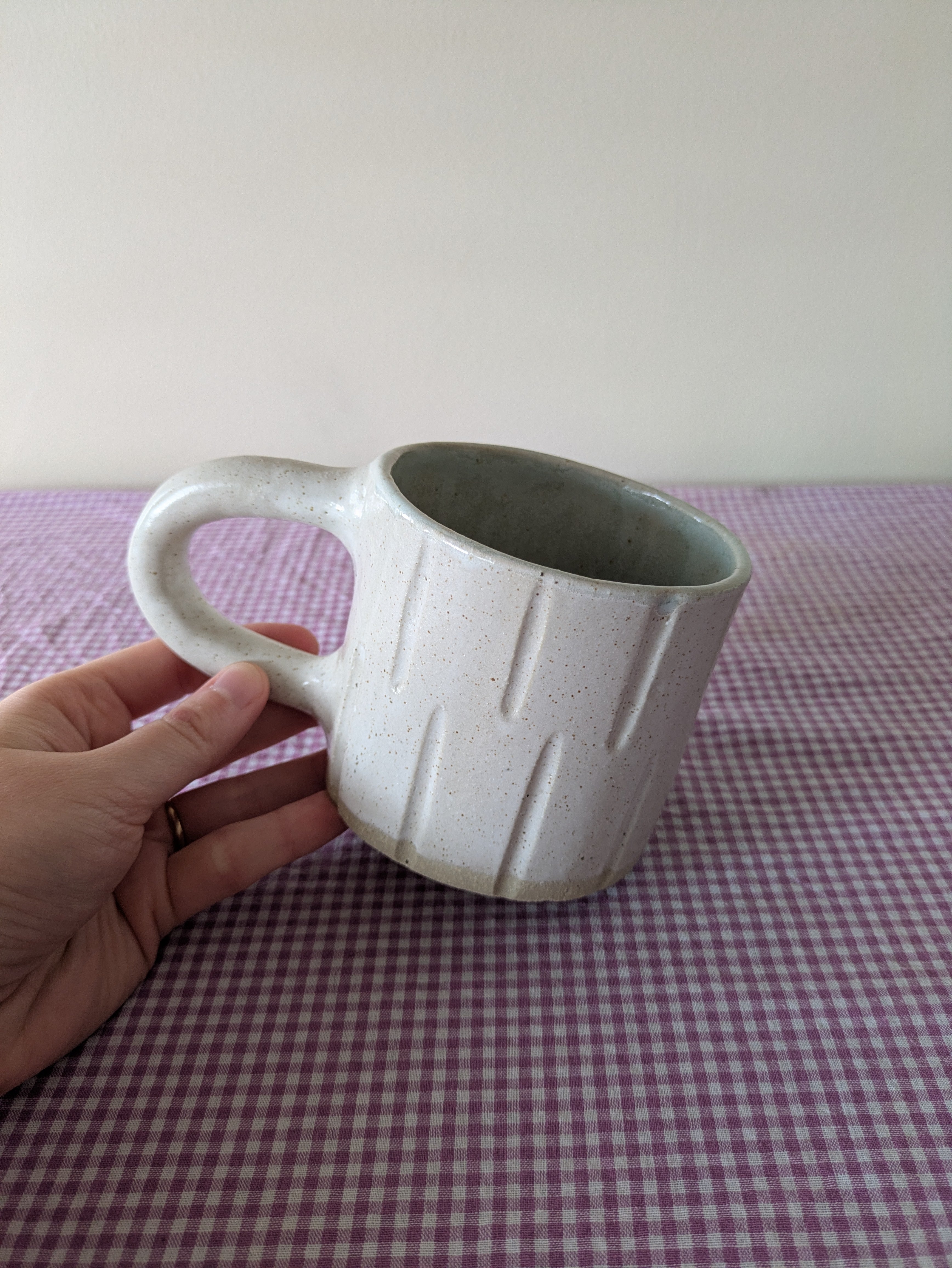 Large Carved Mug