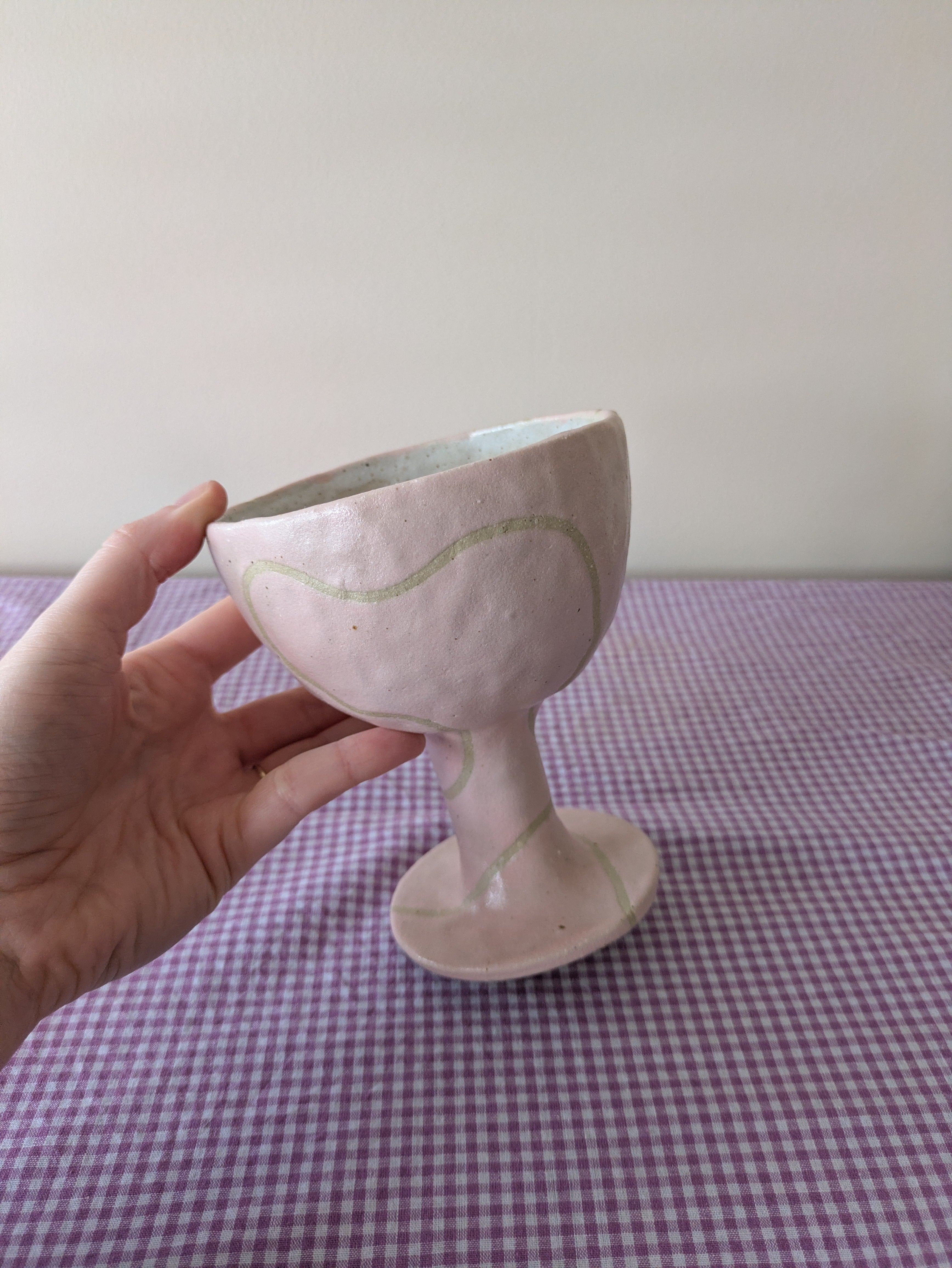 Fairy Floss Wavy Goblet (Discounted)