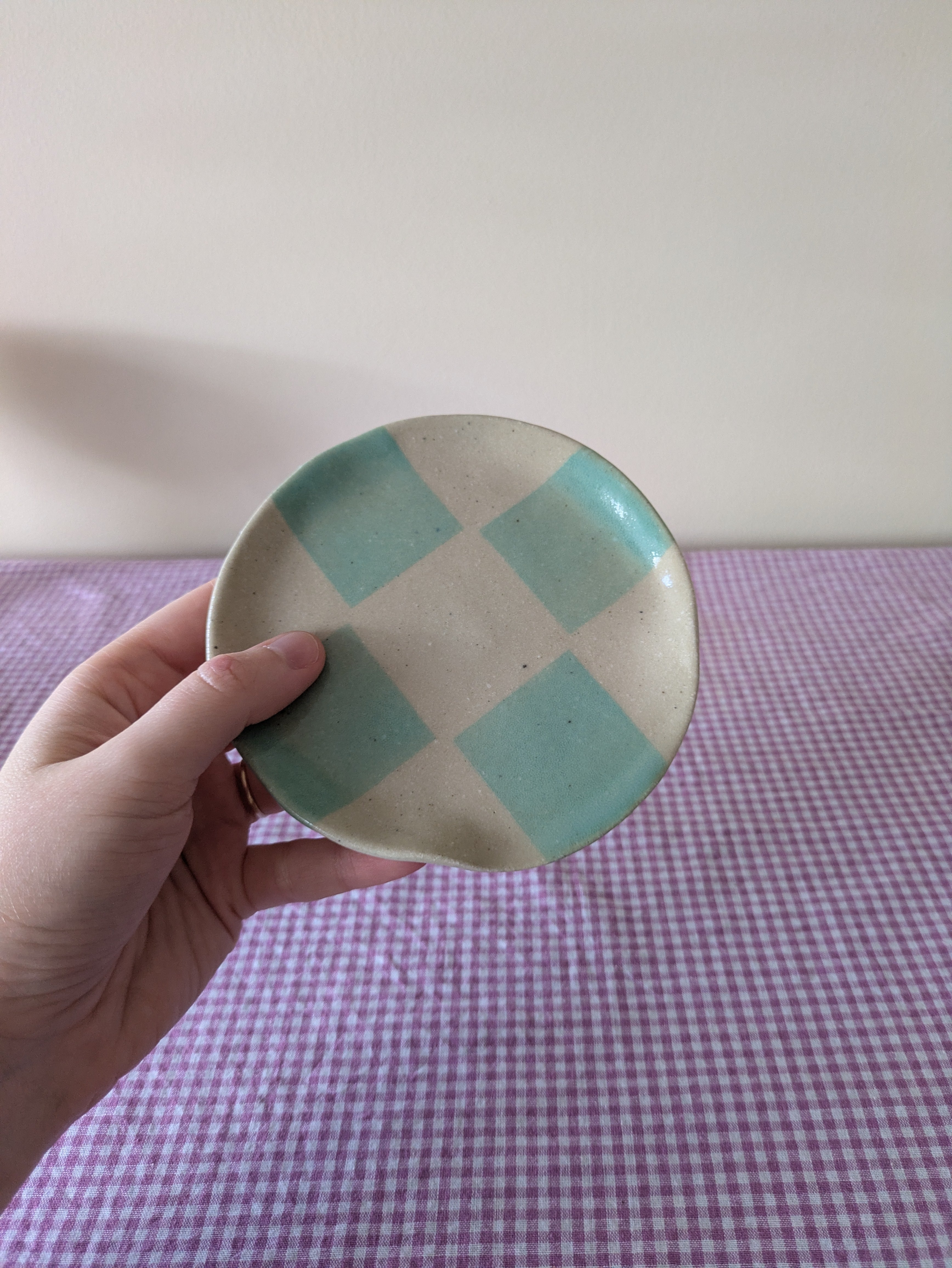 Pistachio Grid Spoon Rest
